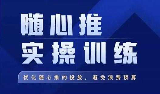 飞哥·随心推实操训练，优化随心推投放，避免浪费预算-课程网