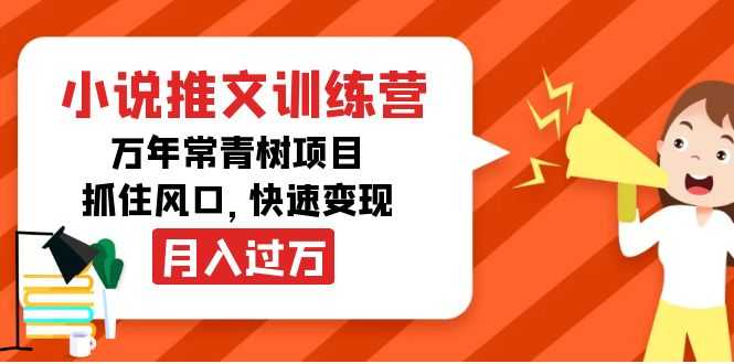 图片[1]-小说推文训练营，万年常青树项目，抓住风口，快速变现月入过万-课程网